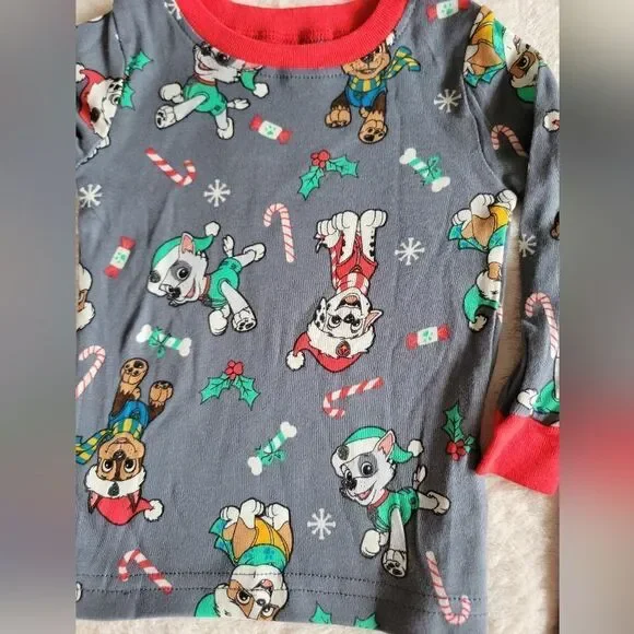 NEW UNISEX toddler 100% cotton paw patrol pajama set, size 12 months - Picture 2 of 3